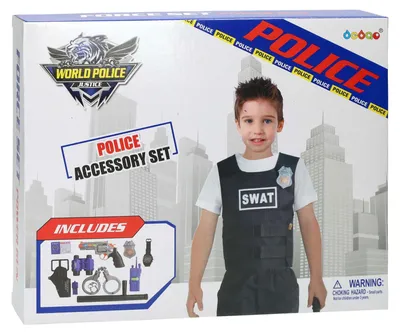 Produktbild von Polizei Verkleidungsset Kostüm mit Zubehör für Kinder
