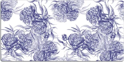 Produktbild von Schreibtischmatte Tischunterlage 120x60 cm Mauspad - Lila Pfingstrosen
