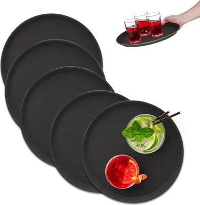 Obrázok produktu pre Sada okrúhlych servírovacích podnosov 5 35 cm