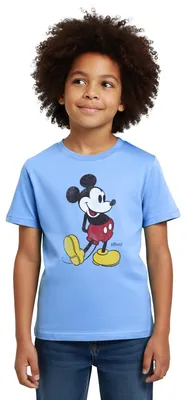 Produktbild von Mickey & Minnie Klassisch Kinder T-Shirt, 110/116 (5-6 Jahre), Himmelblau