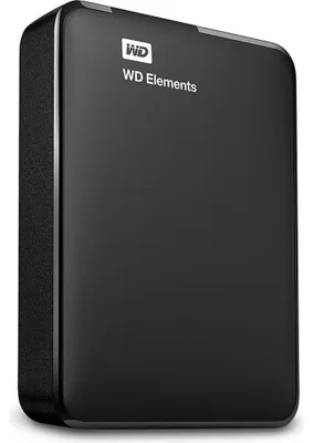 Zdjęcie produktu dla Western Digital Elements Portable (USB-C), 1 TB, 2.5", 3.2 Gen 1 (3.1 Gen 1), Czarny