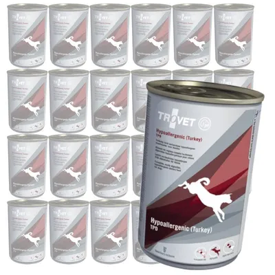 Zdjęcie produktu dla Trovet Hypoallergenic TPD Turkey 24x400g Dietetyczna Mokra Karma Z Indykiem Dla Psów Z Nadwrażliwością Pokarmową