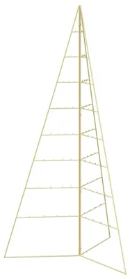 Image de Arbre de Noël en métal vidaXL KUOPIO, 180 cm, acier doré