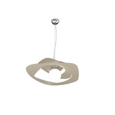 Zdjęcie produktu dla Nowoczesna lampa wisząca Warped Sand, 1 żarówka, średnica 50 cm, gniazdo E27, geometryczny wzór