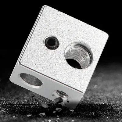 Image de 20x20x13mm aluminium MK10 Extruder Hotend Heatblock M7 fileté Heatbreak pour imprimante 3D
