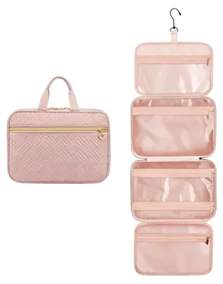 Produktbild von Kulturtasche Damen wasserdichte Kulturbeutel zum Aufhängen Faltbare Waschtasche Kosmetiktasche Groß mit 360°Drehbare Haken Waschbeutel für Damen