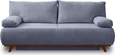 Image de Best Mobilier Cristal - canapé 3 places - convertible avec coffre - en velours texturé , Bleu grisé