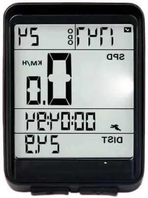 Image de Ordinateur de vélo - Compteur de vitesse - Vélos - Étanche - Écran de 1,8 pouces - Blanc