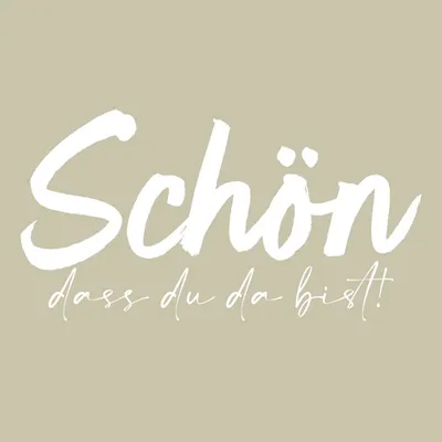 Immagine prodotto di TI-FLAIR Lunch-Serviette "Schön, dass du da bist" 12 Stück Verkaufseinheit 411485 4065657001301