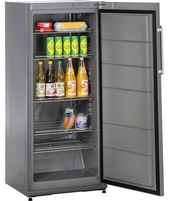 Productafbeelding van Koelkast KBS, 254 liter, 600 x 650 x 1450 mm, 4 planken, 1 plank onderin, grijs, 230 V