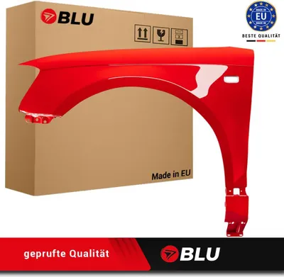 Immagine prodotto di BLU Parafango compatibile con Audi A3 8P II-generation LY3H Sinistra Rot LaserRot | 2003-2008 | Anteriore | Verniciato | Pronto per il montaggio | Zincato