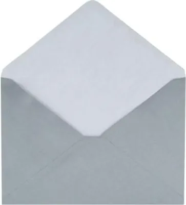Image de Enveloppes décoratives B6 argentées pour invitations, 50 pièces