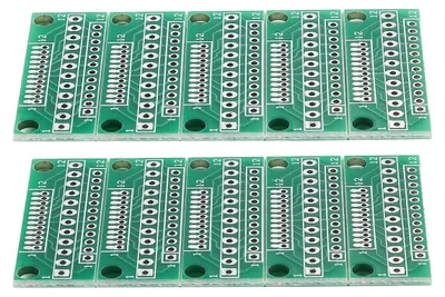 Adapterplatine 12-Pin 3-reihig 36 Loch, 1,27/2,0/2,54 mm Raster