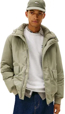 Obrázok produktu pre Tommy Jeans pánska bomber bunda Tjm City Ready, model DM0DM22032, farba: zelená (kategória: bundy)