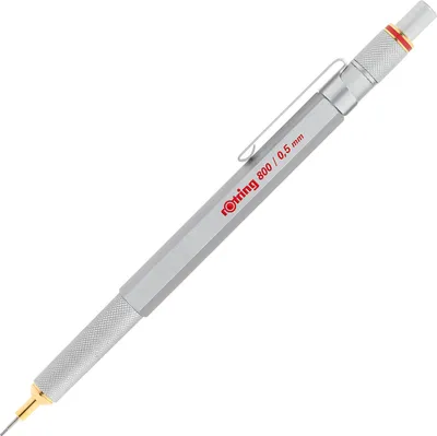 Produktbild von rOtring 800 Druckbleistift mit Einzug | 0,5 mm | Silber
