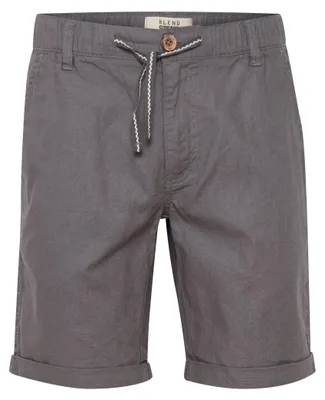 Produktbild von BLEND BHLenno Herren Leinenshorts kurze Leinenhose Bermuda mit Leinenmix Eingrifftaschen Baumwollmischung Regular fit