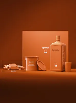 Produktbild von Jägermeister X Pantone Design-Pack Cultural Orange - Limitierte und handnummerierte Edition - Orange