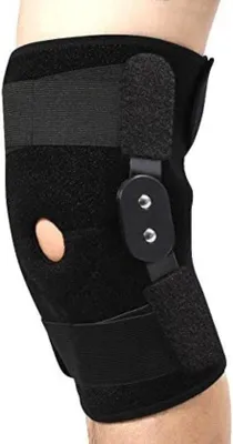 Immagine prodotto di Ginocchiera per uomo - Ginocchiera con snodo - Ginocchiera per donna - Ginocchiera per uomo - Nero