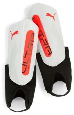 Produktbild von Puma Ultra Light Ankle Schienbeinschoner Shin Guards (White red, M)