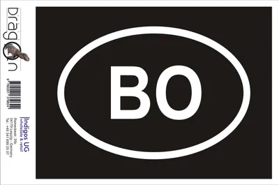 Produktbild von Aufkleber / Autoaufkleber - JDM / Die cut / Auto / OEM - Bolivien BO - 160x110mm gold - Heckscheibe / Heckscheibenaufkleber