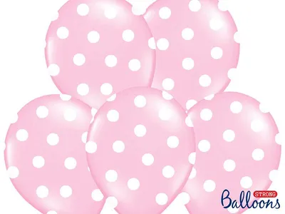 Produktbild von 6 Pünktchen-Ballons Babyrosa 30cm