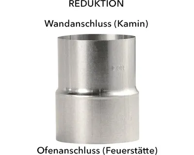 Produktbild von Ofenrohr Reduzierung Bertrams Ø 180-160 mm feueraluminiert silber