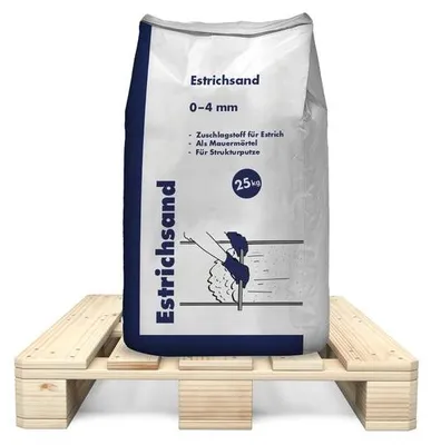 Produktbild von Estrichsand 0-4 mm, 1125 kg, natürlicher Quarzsand für Estrich, Mörtel und Beton