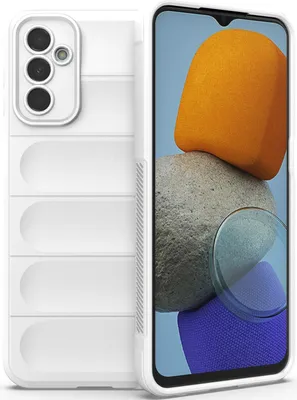 Immagine prodotto di Custodia Samsung M23, Custodia protettiva antiurto in silicone TPU morbido e antiscivolo per Samsung Galaxy M23 Bianco