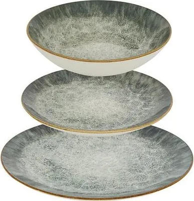 Produktbild von Tafelservice Juliette 12 Teil(e) grün L26,5xp2,4xH26,5cm