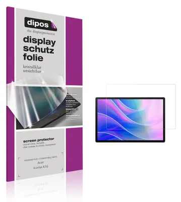 Produktbild von 2x Schutzfolie für Acer Iconia A16 klar Displayschutzfolie Folie Display Schutz dipos