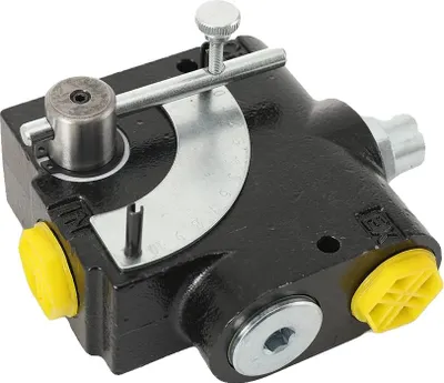 Imagen del producto de Motor hidráulico con válvula de control de flujo, conexión de 3/4 de pulgada, control de flujo variable, adecuado para sistemas hidráulicos, construcción en latón, temperatura de funcionamiento de -20°C a 80°C