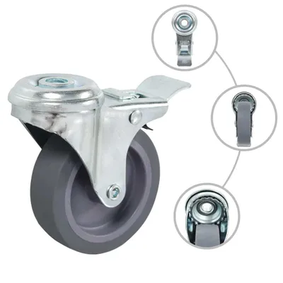 Produktbild von vidaXL 8 Stk. Lenkrollen mit Rückenloch 75 mm
