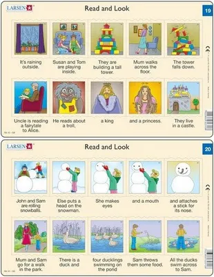 Immagine prodotto di Puzzle di apprendimento MIDI - Frasi lunghe in inglese RA11/20 pezzi (2 tipi)