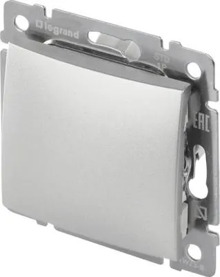 Obrázek produktu pro Tlačítko Legrand Valena 770111 stříbrná metalíza