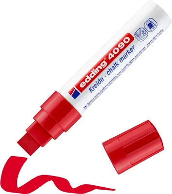 Produktbild von Edding 4090, Rot, Meißel, Geruchlos, 1 Stück(e)