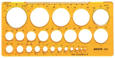 Produktbild von Aristo AR5031, Transparent, Gelb, Kunststoff, Glanz, 200 mm, 100 mm
