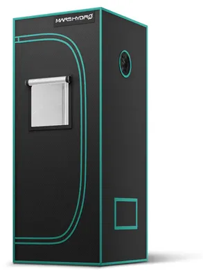 Produktbild von Growzelt - MH-70X70X160 - Für den Innenbereich - 70 x 70 x 160 cm - 1680D - Wasserdicht - Diamantreflektierendes Mylar