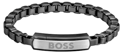 Produktbild von BOSS Jewelry Gliederarmband für Herren Kollektion DEVON aus Schwarzem Edelstahl