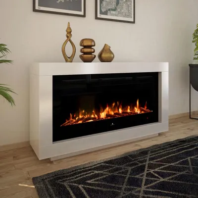 Produktbild von Noble Flame OHIO [Design Standkamin mit Elektrofeuer]: Elektroeinsatz Schwarz