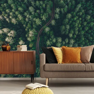 Produktbild von Muralo XXL Selbstklebende FOTOTAPETE Stra§e BaeUME Aussicht Vogelperspektive (B) 400 cm x (H) 280 cm Tapete Wandtapete WOHNZIMMER SCHLAFZIMMER 4571