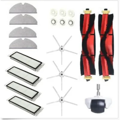 Produktbild von Roborock Ersatzteile 20 Stück, Hauptbürste + Seitenbürste + HEPA-Filter, für S5 Max S6 S60 S65 T6, Reinigungszubehör für Staubsaugerroboter