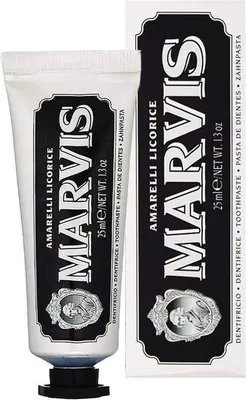 Produktbild von Amarelli Licorice Mint Marvis 25 ml Minzzahnpasta mit Lakritz