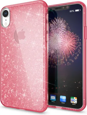 Obrázok produktu pre NALIA puzdro pre iPhone XR, obal na mobilný telefón trblietavý ultratenký silikónový zadný kryt ružový