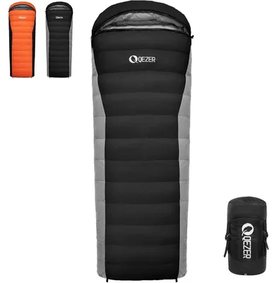 Zdjęcie produktu dla Śpiwór puchowy - Ultralekki - 600 g - Puch kaczy 500 g - Od -3 °C do 8 °C - 216 x 80 cm