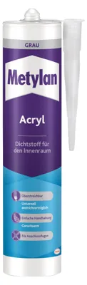 Produktbild von Dichtmasse Metylan 300ml grau für Wand & Decke, Acryl, Modell-Nr