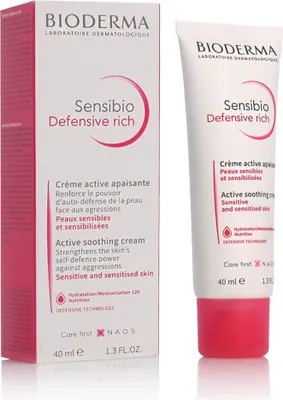 Produktbild von Bioderma - Sensibio Defensive Rich Active Soothing Cream (sensitive skin) 40ml