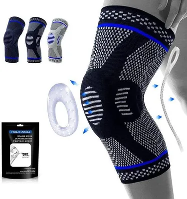Produktbild von Famanu Kniebrace mit Veerkniesteun Technologie - Schwarz