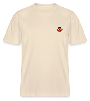 Produktbild von Spreadshirt Sesamstraße Ernie Als Stickmotiv Relaxed Fit Uni T-Shirt, M, Natur