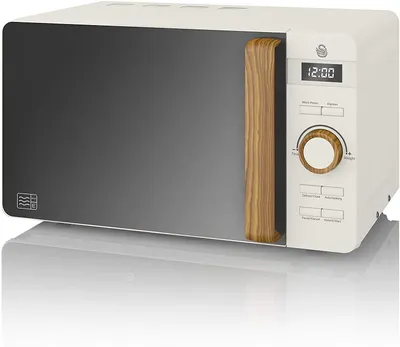 Immagine prodotto di SWAN SM22036WHTNEUN Microonde digitale 20L Design moderno nordico, 6 livelli di funzionamento Bianco