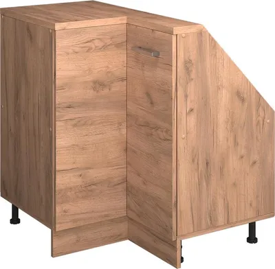 Zdjęcie produktu dla Szafa skosna Szafka narożna Vicco Rion Złoty dąb energetyczny 75.6 x 81.6 cm z 1 drzwiami, Model 58620